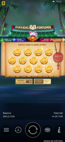 88 Fortunes menu audio